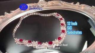 Κολιέ από Κόκκινο Ζαφείρι με Αίμα Περιστέρι στο εργαστήριο Gemstone Jewelry