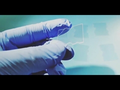 Διπλή πλευρά γυαλισμένη συνθετική πλακέτα γυαλιού ζαφείριου με laser cut