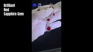 Κόκκινο ζαφείρι Pigeon Blood που δημιουργήθηκε από εργαστήριο