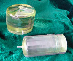 Αγορά Τρεις γκοφρέτες τανταλικών αλάτων λίθιου χρώματος, γκοφρέτα Litao3 για το πριόνι και οπτικός ηλεκτρονική κατασκευή