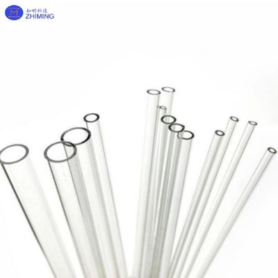 Αγορά Διαφανή τριχοειδή χαλαζία Μεγάλης διαμέτρου / Μικρής διαμέτρου Ακανόνιστοι γυάλινοι σωλήνες ηλεκτρονική κατασκευή