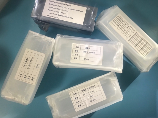 Αγορά ultrathin πάχος 0.1mm διπλή γυαλισμένη πλευρά γκοφρέτα σαπφείρου 0.2mm 2inch ηλεκτρονική κατασκευή