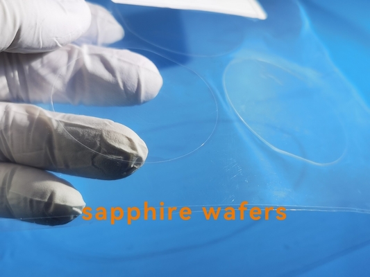 Ultrathin πάχος 2inch γκοφρετών σαπφείρου 100um 170um 200um DSP